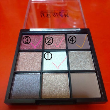 UR GLAM　BLOOMING EYE COLOR PALETTE/U R GLAM/アイシャドウパレットを使ったクチコミ（2枚目）