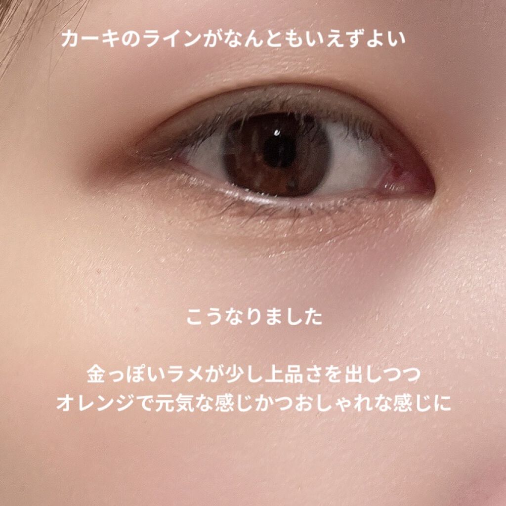 THE アイパレR 101 気ままのオレンジカーキ【旧】/b idol/アイシャドウパレットを使ったクチコミ（3枚目）