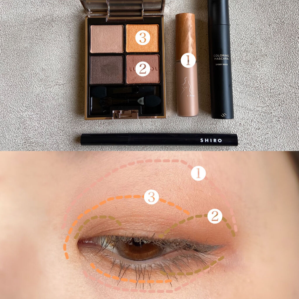 プランプ アイポリッシュM  melt/rihka/ジェル・クリームアイシャドウを使ったクチコミ（2枚目）