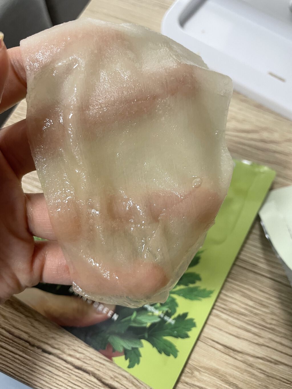 カワラヨモギ90%フレッシュマスク/BRING GREEN/シートマスク・パックを使ったクチコミ（3枚目）