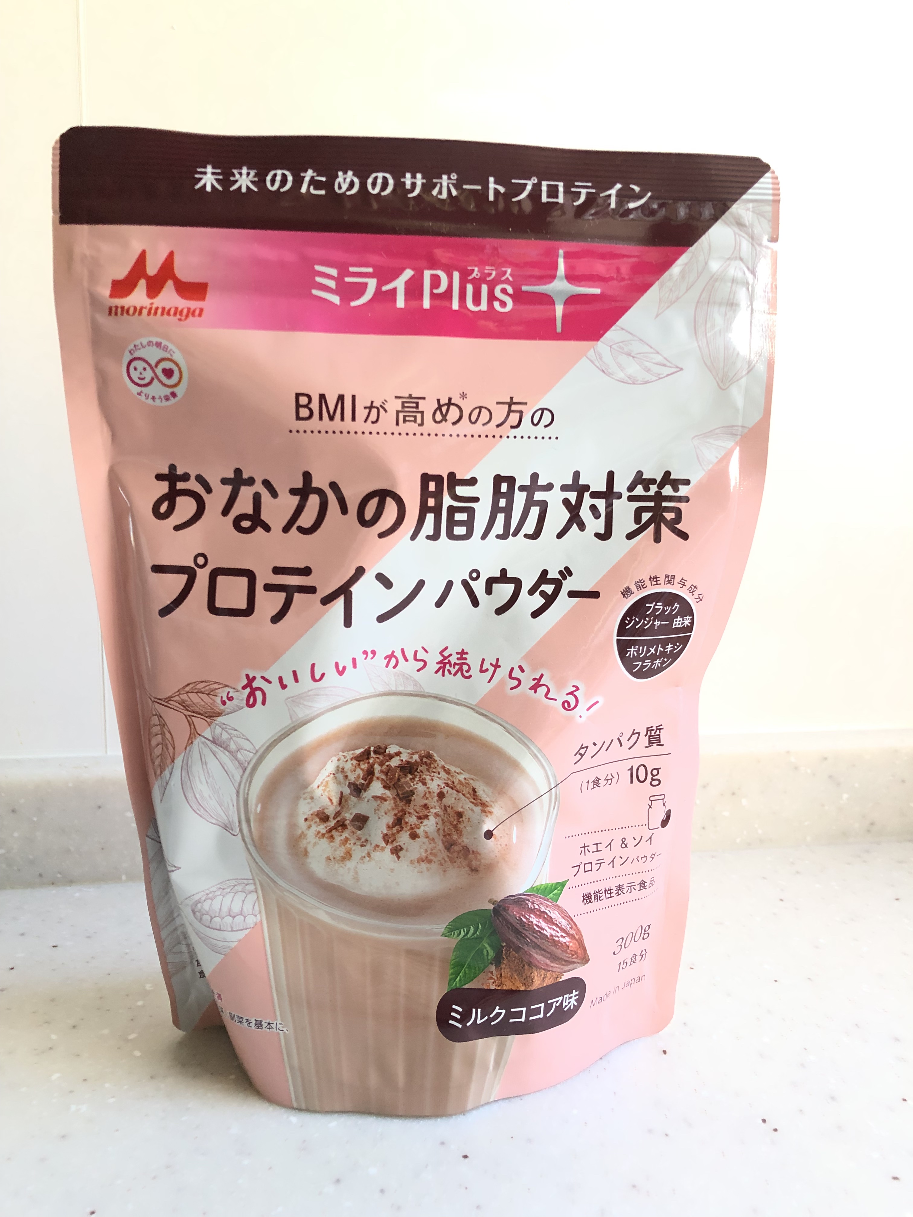 ミライplus おなかの脂肪対策プロテインパウダー/森永乳業/その他プロテインを使ったクチコミ（1枚目）