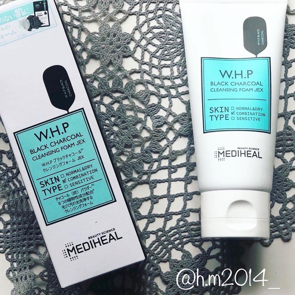 MEDIHEAL W.H.P ブラックチャコール クレンジングフォーム JEX（80ｍL）のクチコミ「MEDIHEAL  W.H.ＰブラックチャコールクレンジングフォームJEX さらりとしたクリー.....」（1枚目）