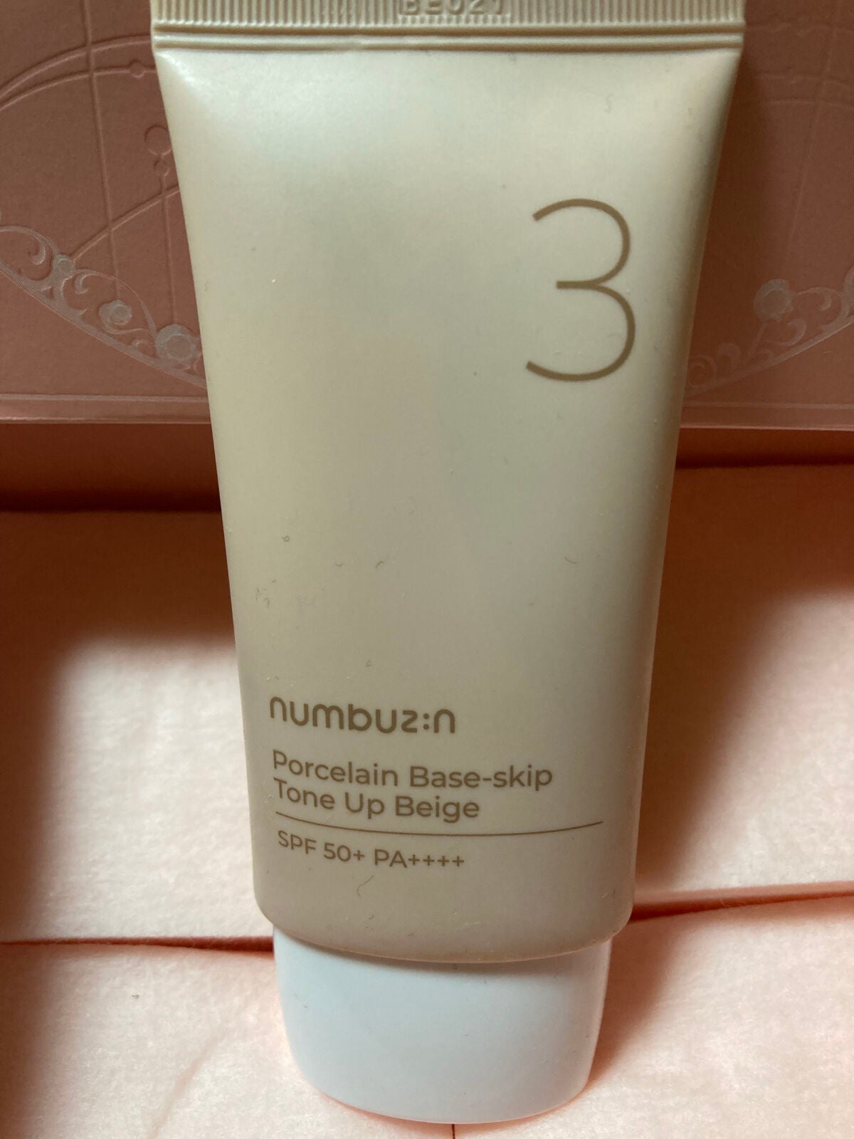 3番 ノーファンデ陶器肌トーンアップクリーム/numbuzin/化粧下地を使ったクチコミ(1枚目)