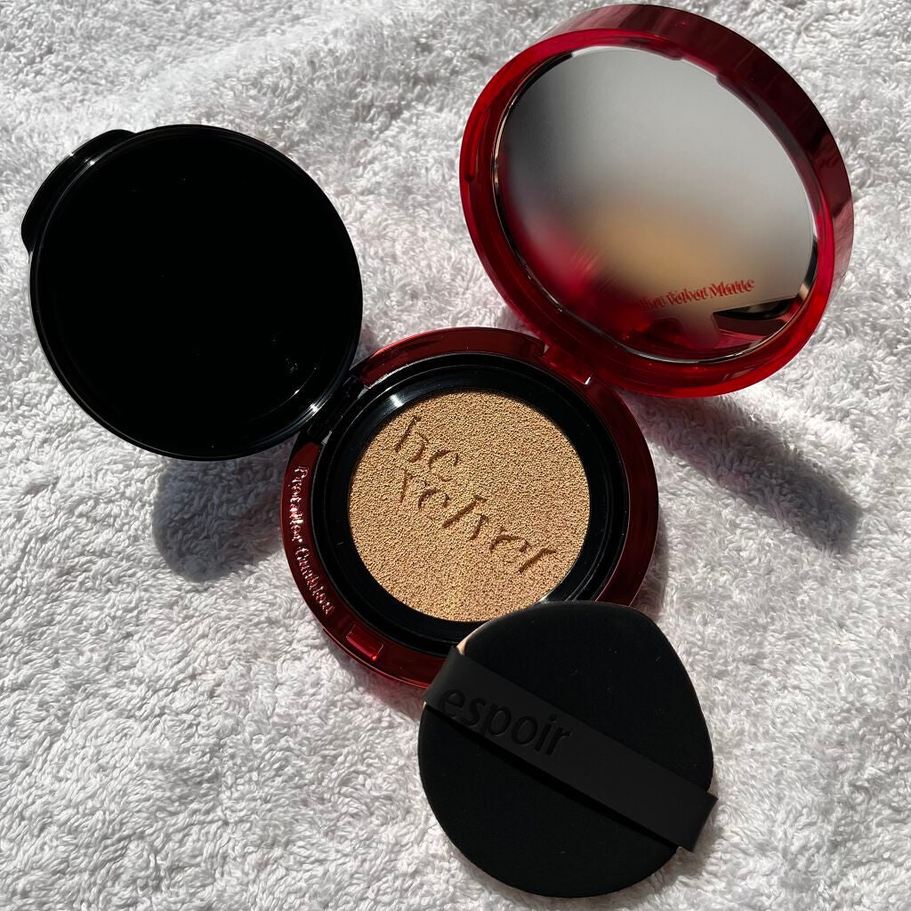 プロテーラービーベルベットカバークッション/espoir/クッションファンデーションを使ったクチコミ(3枚目)