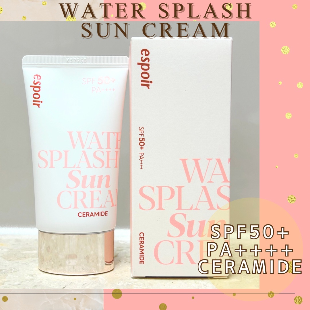 ウォータースプラッシュサンクリーム セラミド/espoir/日焼け止めクリームを使ったクチコミ（1枚目）