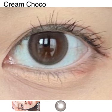 chuu LENS Chuulens milk&tea 1dayのクチコミ「Milk & Tea 1Day 
Cream Choco

DIA 14.2mm
着色直径　1.....」（1枚目）