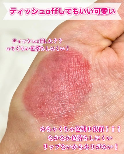 ジェルフィットティント/AMUSE/リップティントを使ったクチコミ(4枚目)