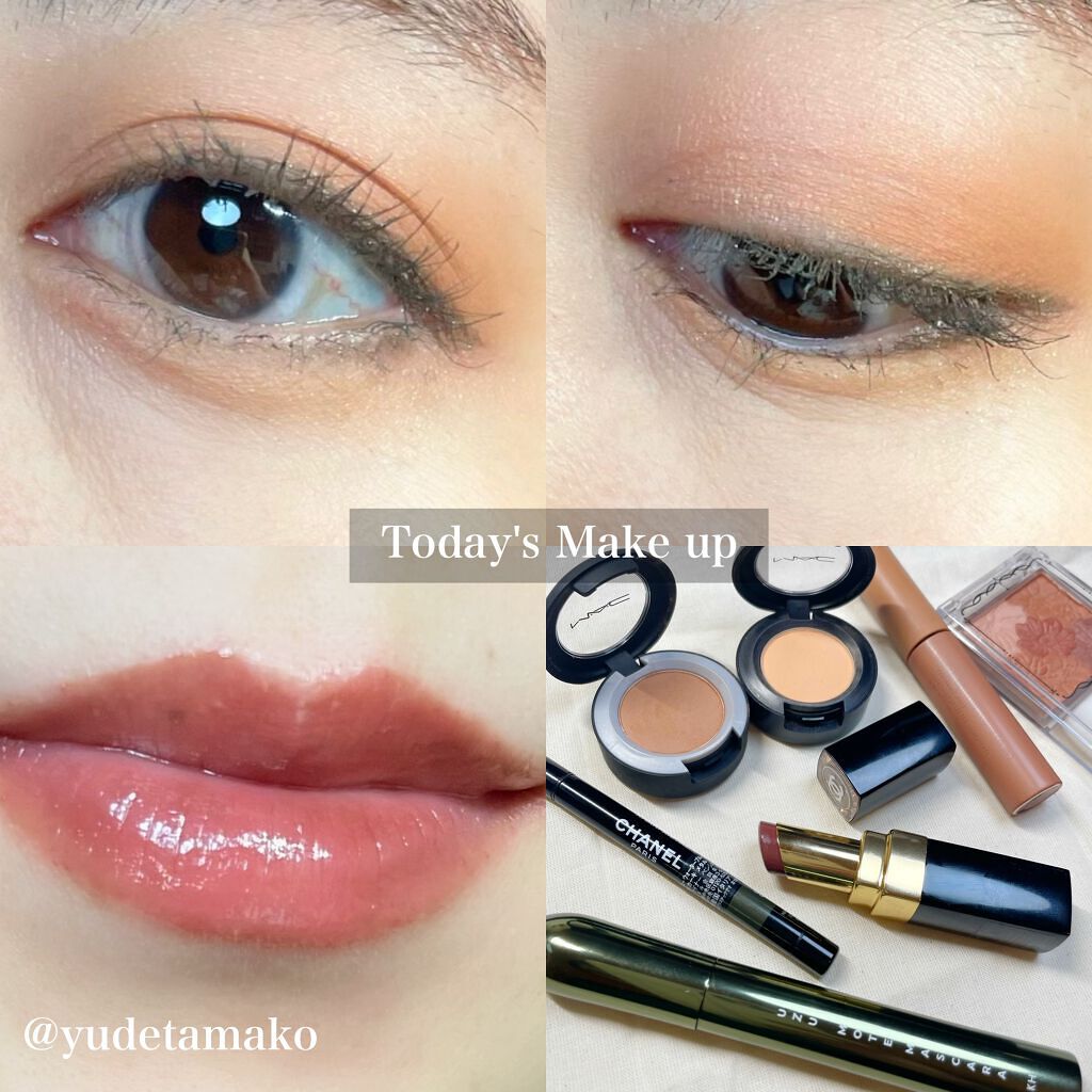 メイク記録

秋メイク
ブラウンとカーキの組み合わせ👍

☑️M・A・C
スモール アイシャドウ
サモア シルク

☑️M・A・C
パウダー キス アイシャドウ
ワット クラウト！

☑️エテュセ
アイエディションリキッドカラー

☑️U