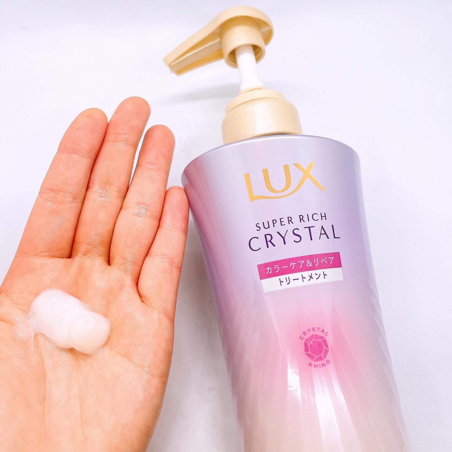 スーパーリッチクリスタル　カラーケア＆リペア　シャンプー/トリートメント シャンプー/LUX/シャンプー・コンディショナーを使ったクチコミ（3枚目）