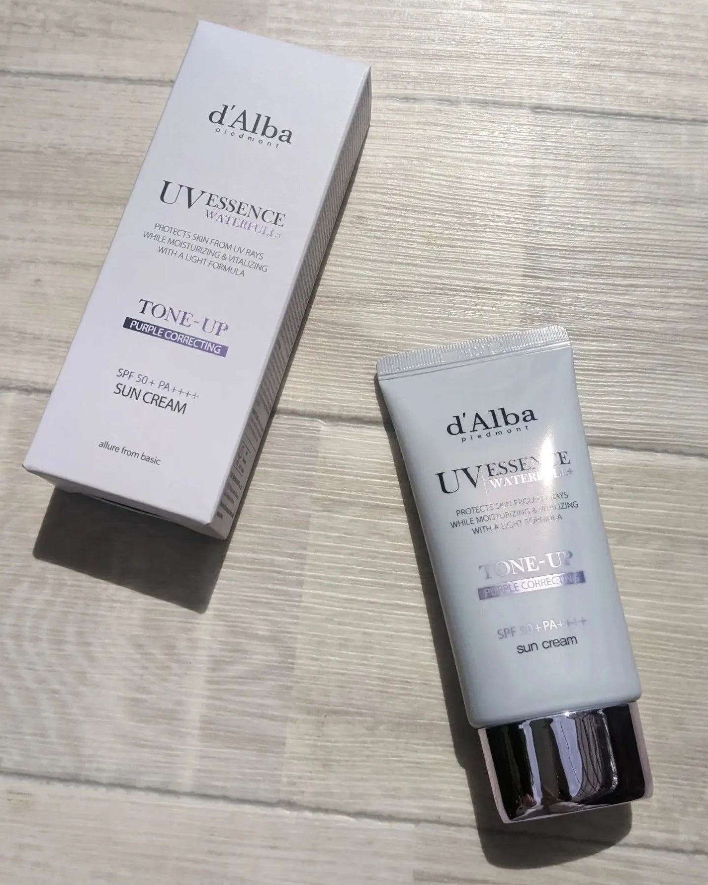 ダルバ ウォータフル トーンアップ サンクリーム(パープル)/ダルバ/日焼け止めクリームを使ったクチコミ(5枚目)