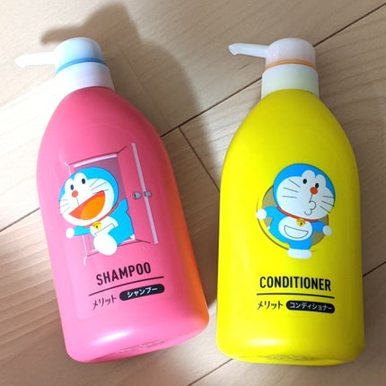 メリット シャンプー/コンディショナーのクチコミ「※戻りましたのご挨拶は文末にあります🙇🏻♀
#メリット とドラえもんが共に50周年記念とい.....」(2枚目)