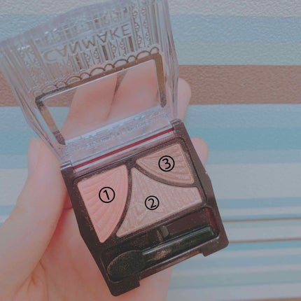 ジューシーピュアアイズ/キャンメイク/アイシャドウパレットを使ったクチコミ(2枚目)