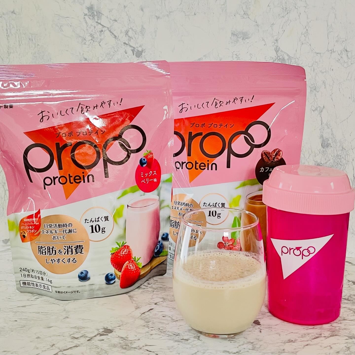 プロポ プロテイン(カフェオレ味)/ロート製薬/その他プロテインを使ったクチコミ（1枚目）