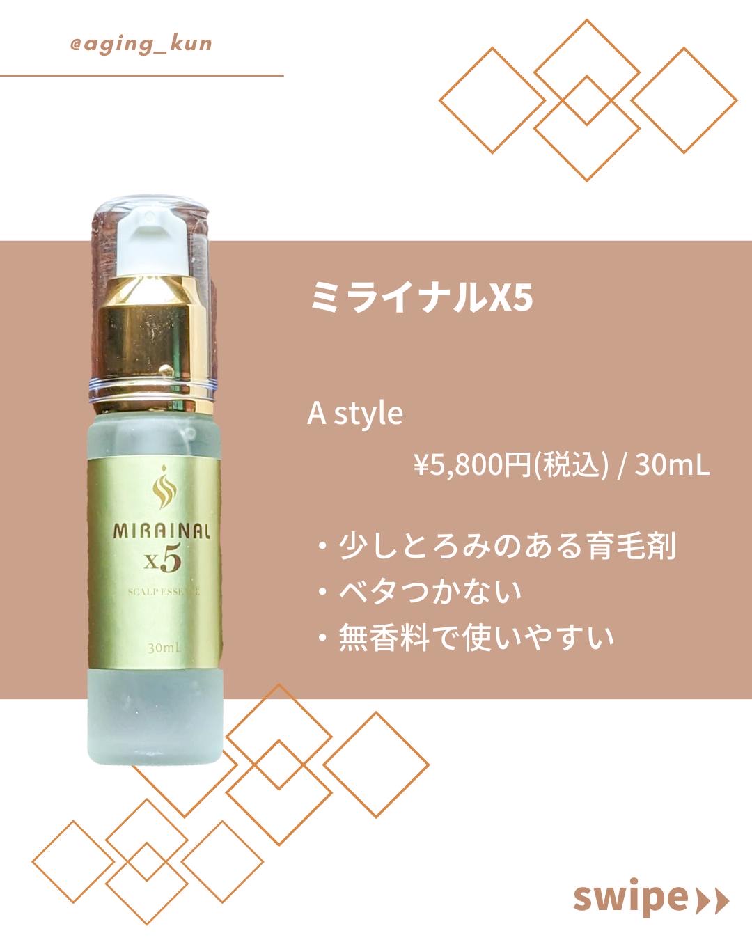 ミライナルX5/A style/頭皮ローションを使ったクチコミ（2枚目）