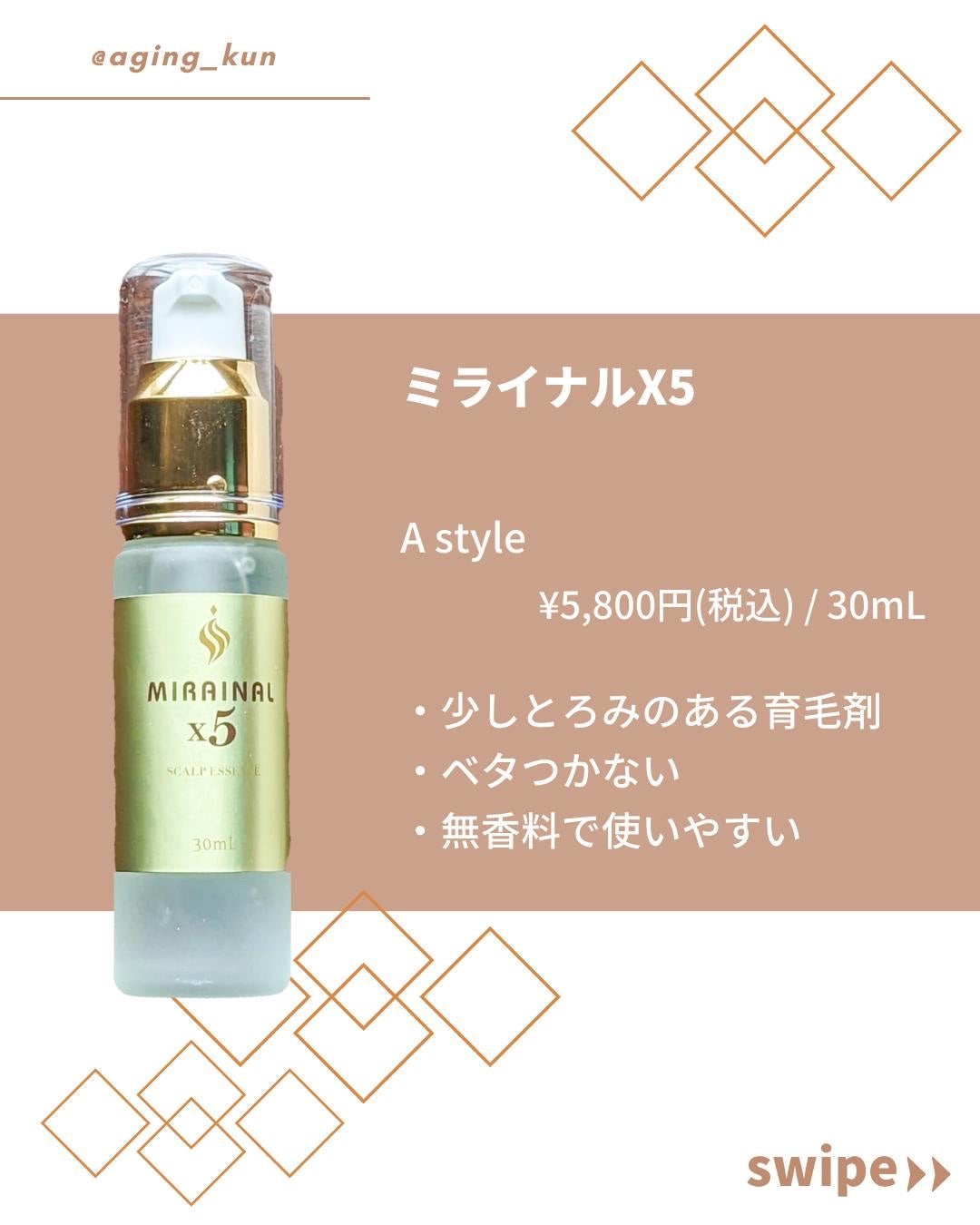 ミライナルX5/A style/頭皮ローションを使ったクチコミ(2枚目)