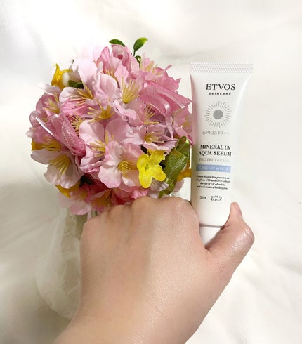 ミネラルUVアクアセラム/エトヴォス/美容液を使ったクチコミ(1枚目)