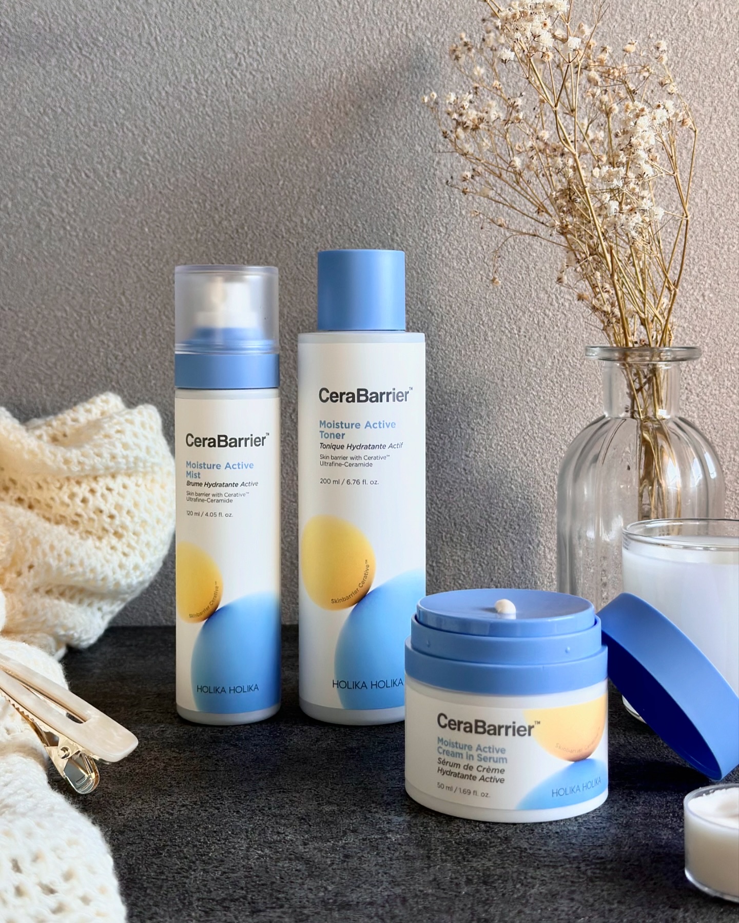 セラバリア　モイスチャーアクティブ　クリームインセラム/HOLIKA HOLIKA/フェイスクリームを使ったクチコミ（1枚目）