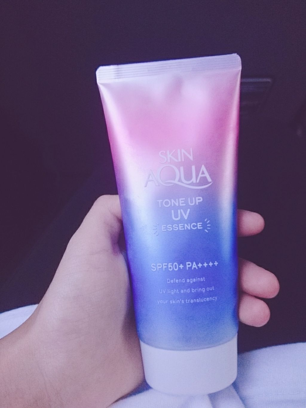 スキンアクア トーンアップUVエッセンス/スキンアクア/日焼け止めクリームを使ったクチコミ(1枚目)