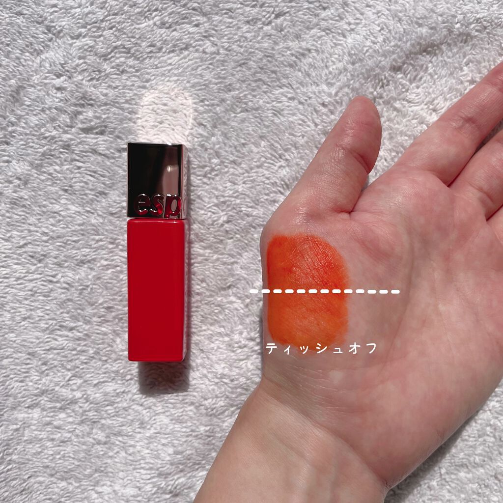クチュールリップティントウォーターベルベット/espoir/リップティントを使ったクチコミ（3枚目）