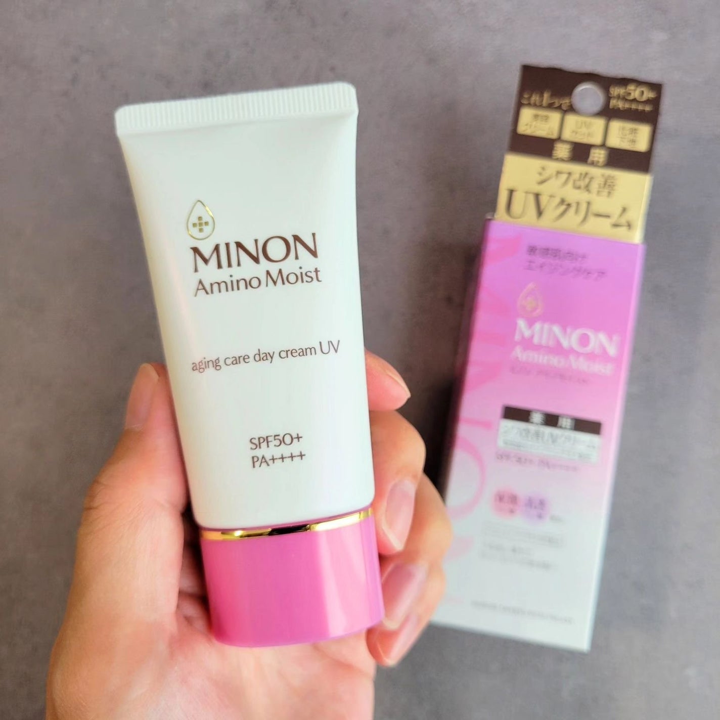 ミノン アミノモイスト エイジングケア デイクリームUV/ミノン/日焼け止めクリームを使ったクチコミ(1枚目)