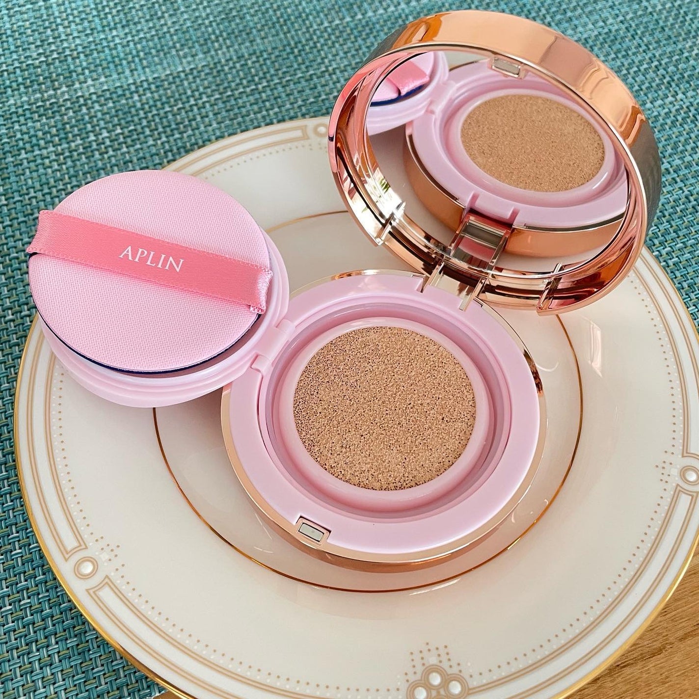 ピンクティーツリーカバーアップグロウクッション/APLIN/クッションファンデーションを使ったクチコミ(2枚目)