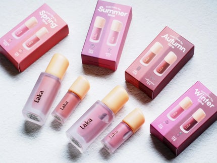 フルーティーグラムティント ミニデュオ/Laka/リップティントを使ったクチコミ(7枚目)