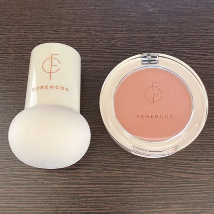 ベアブラッシャー パフ付き/フォレンコス/パウダーチークを使ったクチコミ(2枚目)