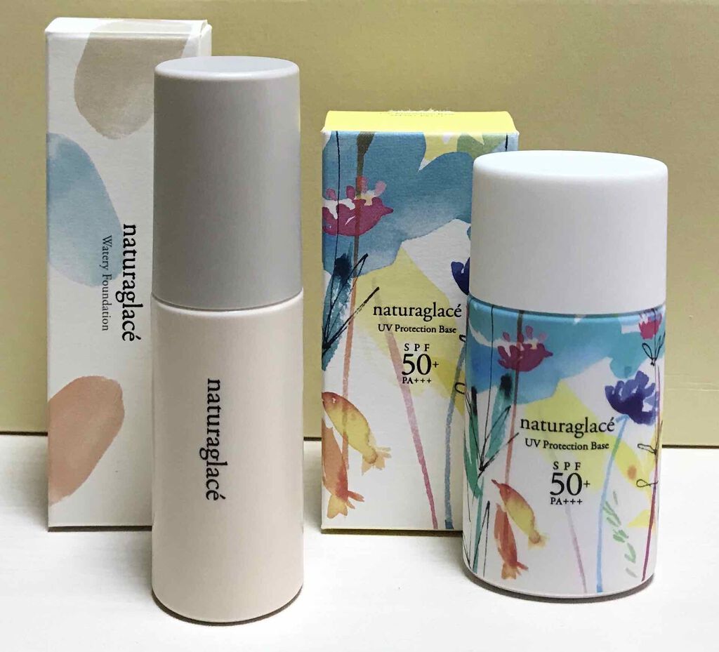 ウォータリーファンデーション N 02 ナチュラルベージュ/ナチュラグラッセ/リキッドファンデーションを使ったクチコミ（1枚目）