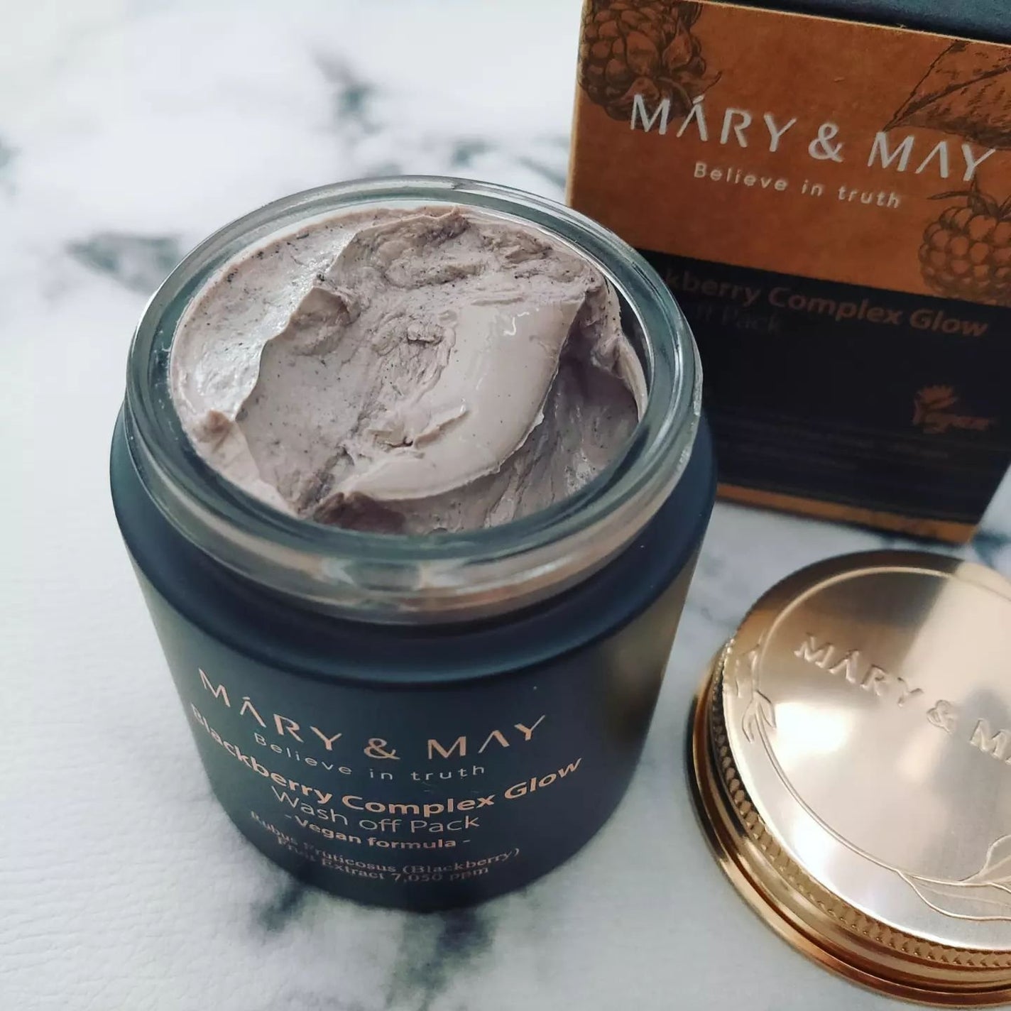 ブラックベリー コンプレックス グロウ ウォッシュオフパック/MARY&MAY/洗い流すパック・マスクを使ったクチコミ(2枚目)