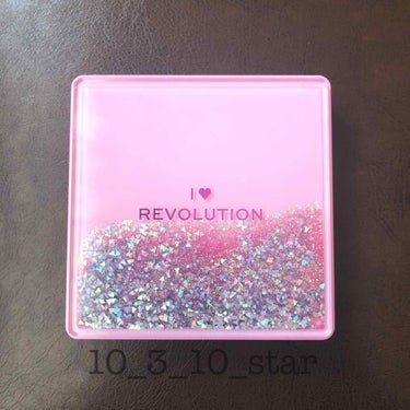 MAKEUP REVOLUTION I Heart Revolution Glitter Paletteのクチコミ「❖4枚目音楽流れますご注意ください

I♡Revolution  グリッターパレット

One.....」（1枚目）