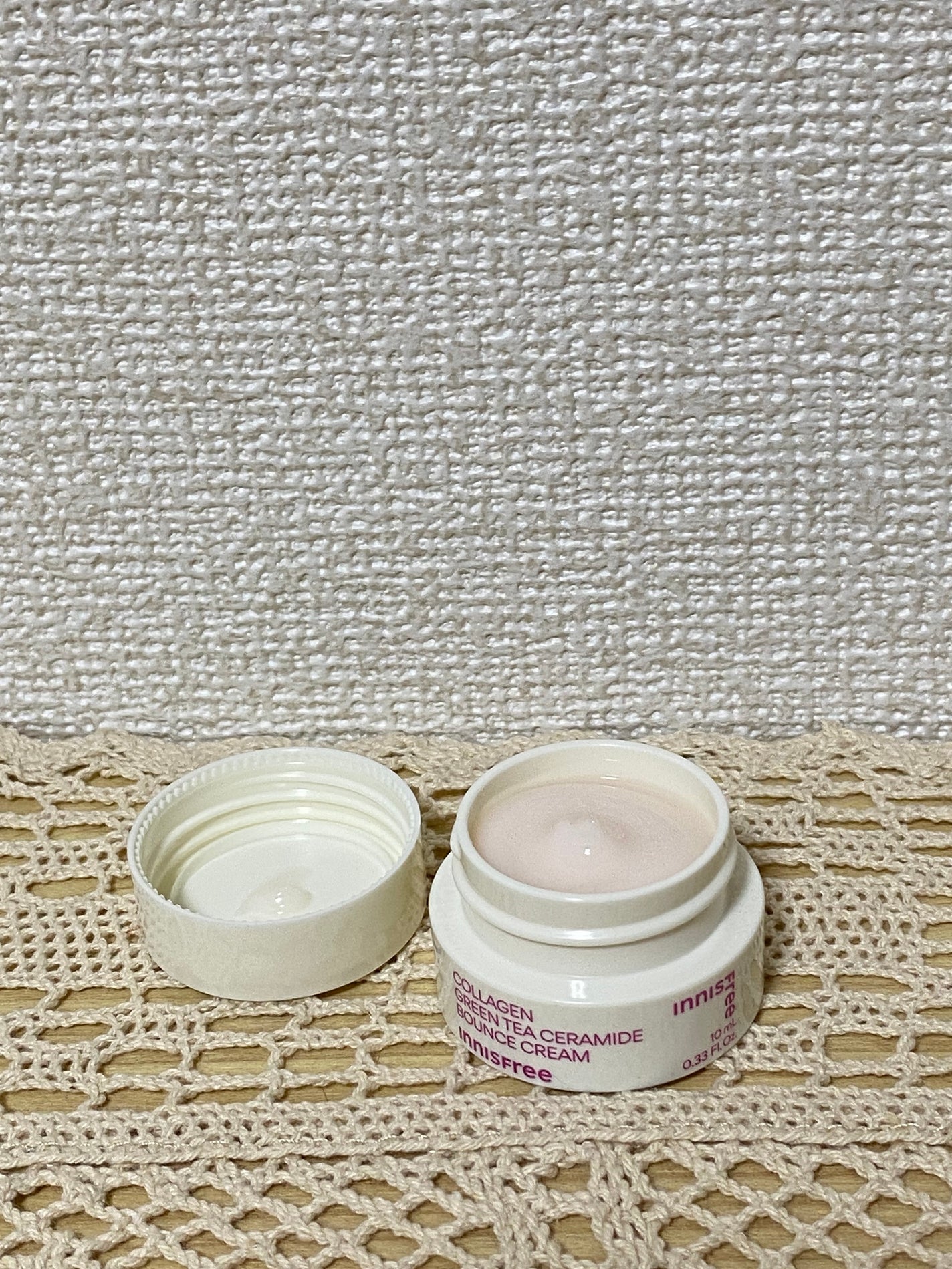 コラーゲン グリーンティー セラミド バウンス クリーム/innisfree/スキンケア・基礎化粧品を使ったクチコミ(2枚目)