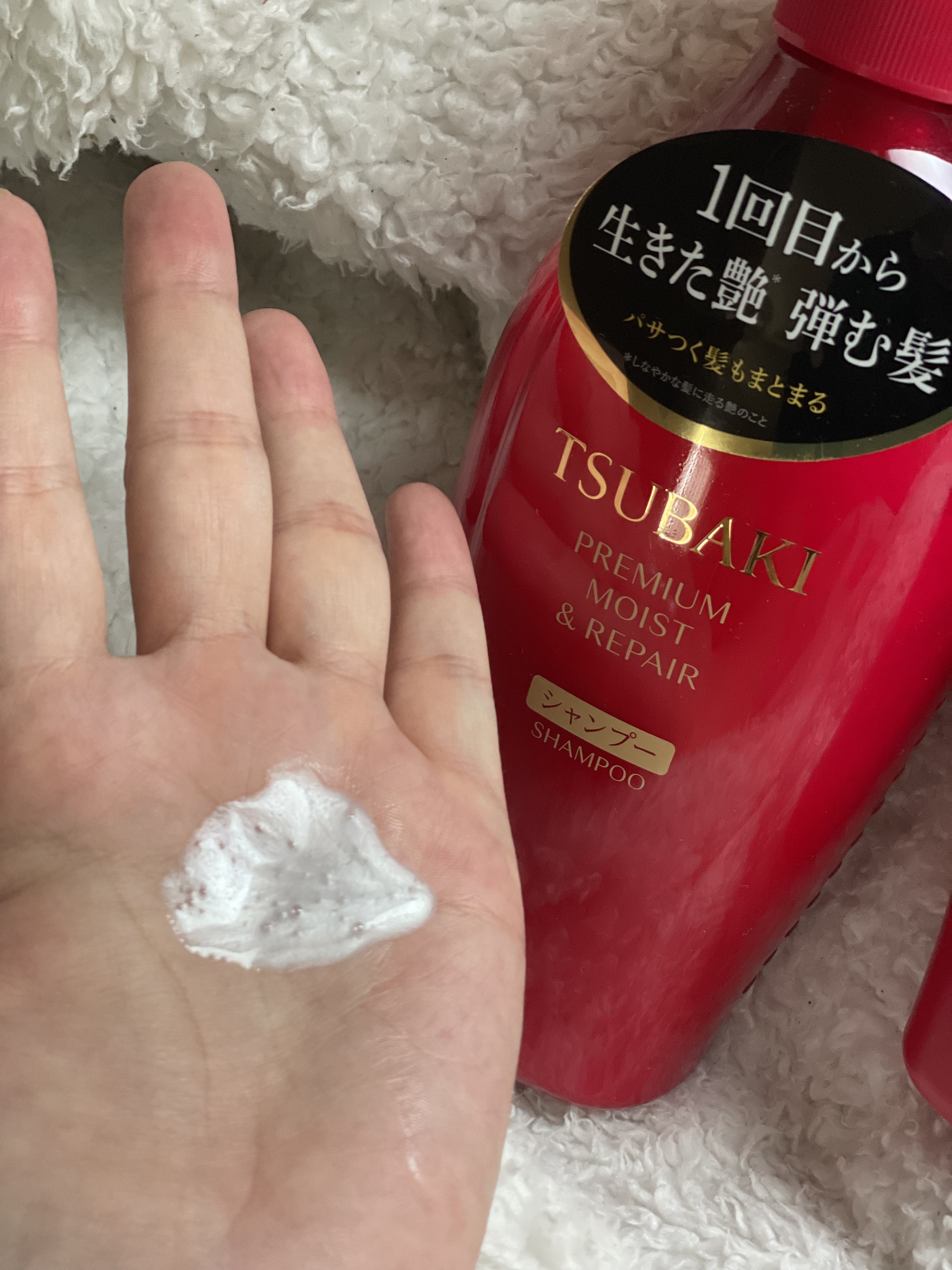 ＴＳＵＢＡＫＩ　オイルフォース M/TSUBAKI/ヘアオイルを使ったクチコミ（2枚目）