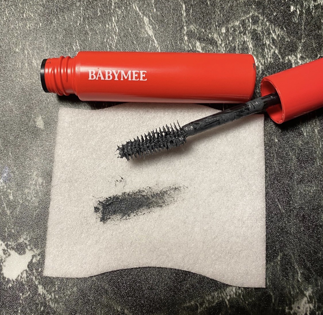 ニュアンスカラーマスカラ モスブラウン/BABYMEE/マスカラを使ったクチコミ（2枚目）