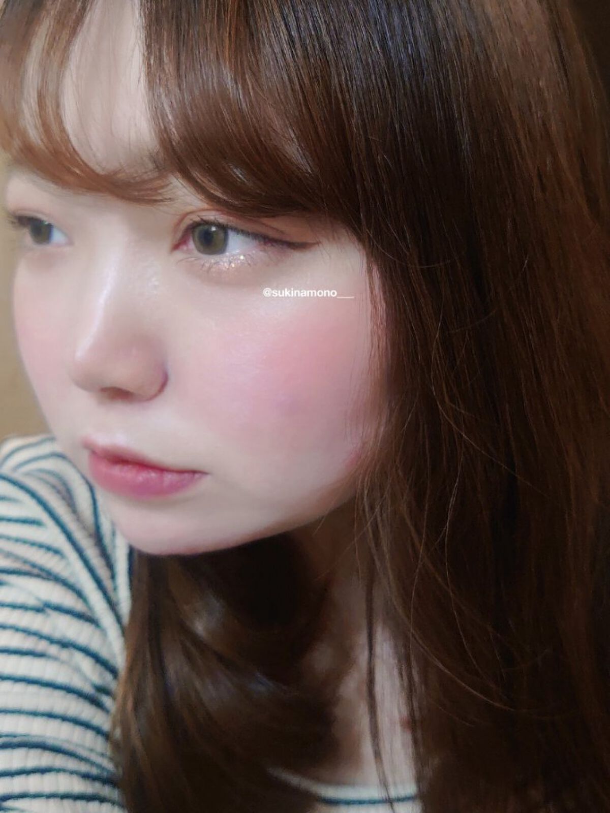 パールブリー アイグリッター  トライアングル GT03 コットンキャンディー/BLACK ROUGE/グリッターを使ったクチコミ（3枚目）