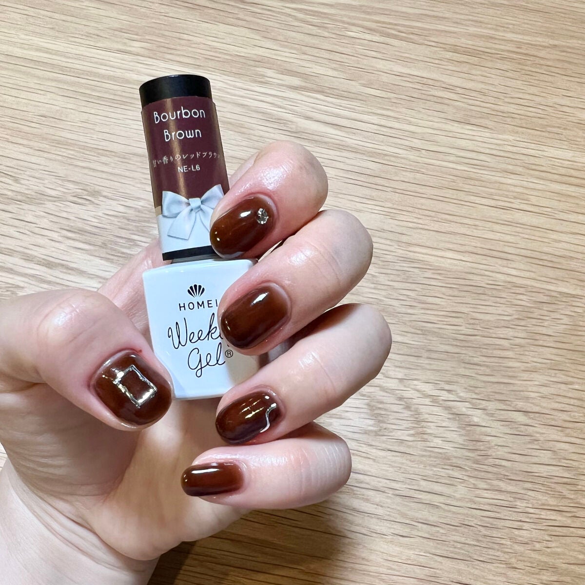 ウィークリージェル/HOMEI/ジェルネイルを使ったクチコミ(2枚目)