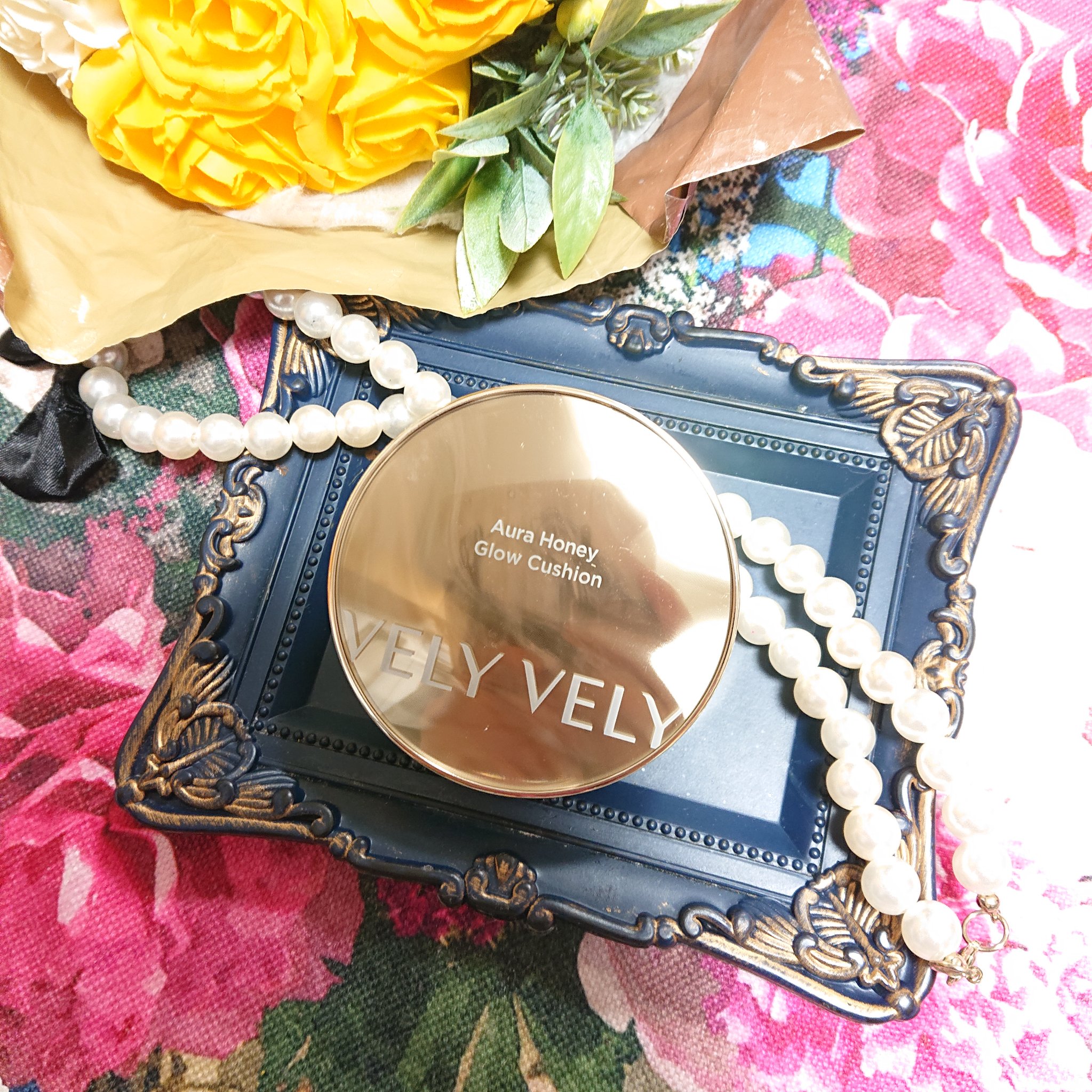 はちみつツヤ肌クッションファンデ/VELY VELY/クッションファンデーションを使ったクチコミ（1枚目）