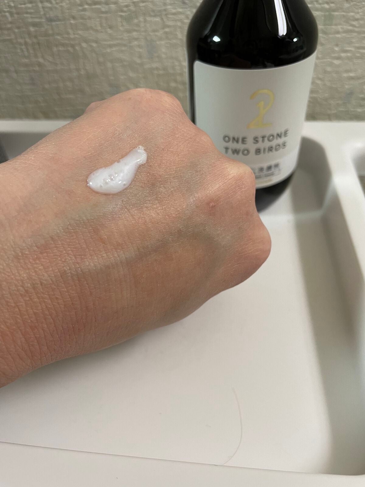 洗顔だけじゃない+パックもできる洗顔料 ホワイトプレミアム/ONE STONE TWO BIRDS/その他洗顔料を使ったクチコミ(4枚目)