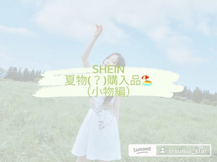 彗星 on LIPS 「SHEIN夏物(?)購入品(小物編)春から夏にかけて使いたいも..」(1枚目)