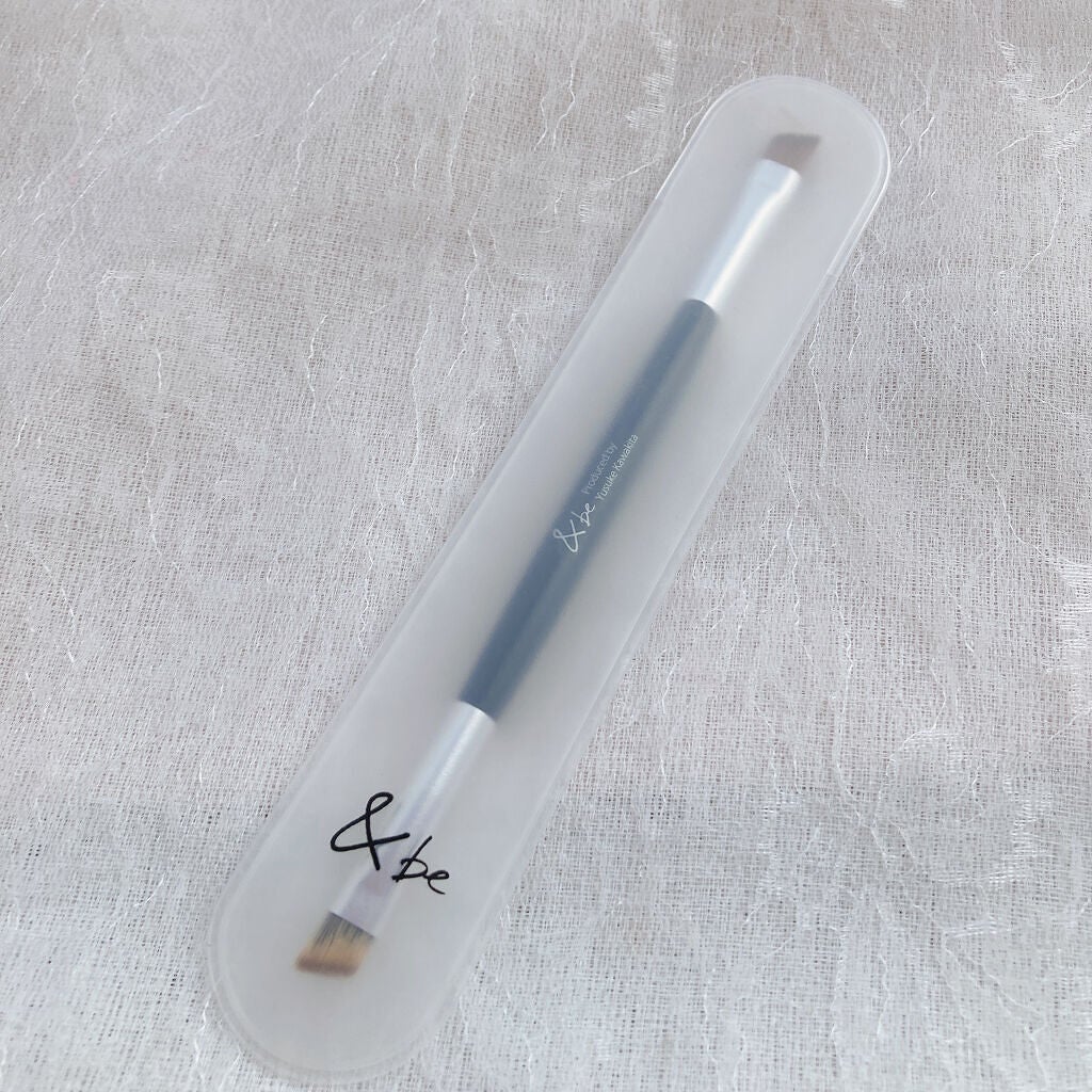 ダブルエンドアイブロウブラシ熊野筆/&be/メイクブラシを使ったクチコミ(6枚目)