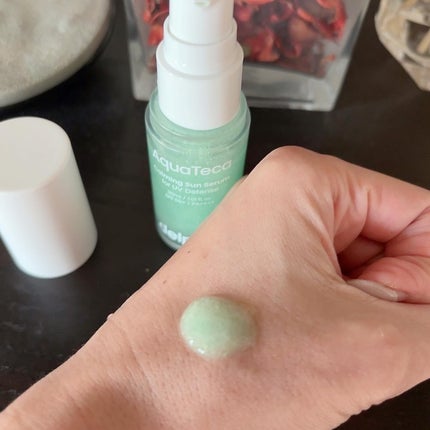 AquaTeca calming sun serum/Delphyr/日焼け止めローションを使ったクチコミ(2枚目)