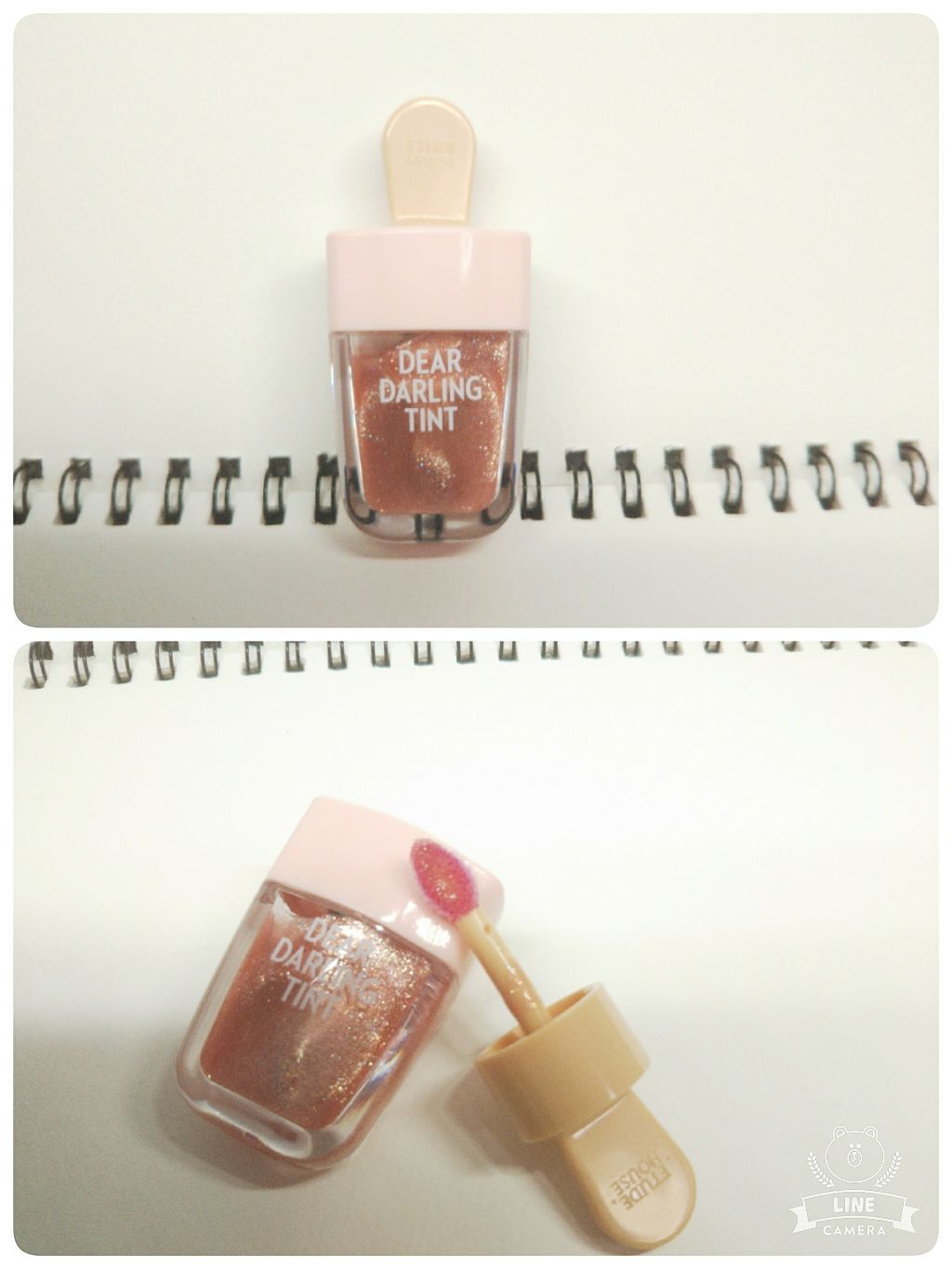 ディアダーリン ウォータージェルティント （アイスティント）/ETUDE/口紅を使ったクチコミ（2枚目）