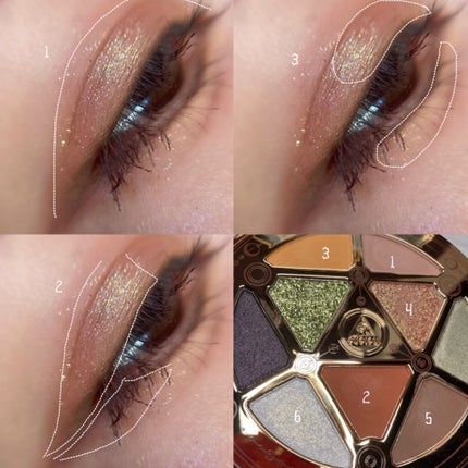 GODDESS 9 EYESHADOW/SUSISU/アイシャドウパレットを使ったクチコミ(2枚目)