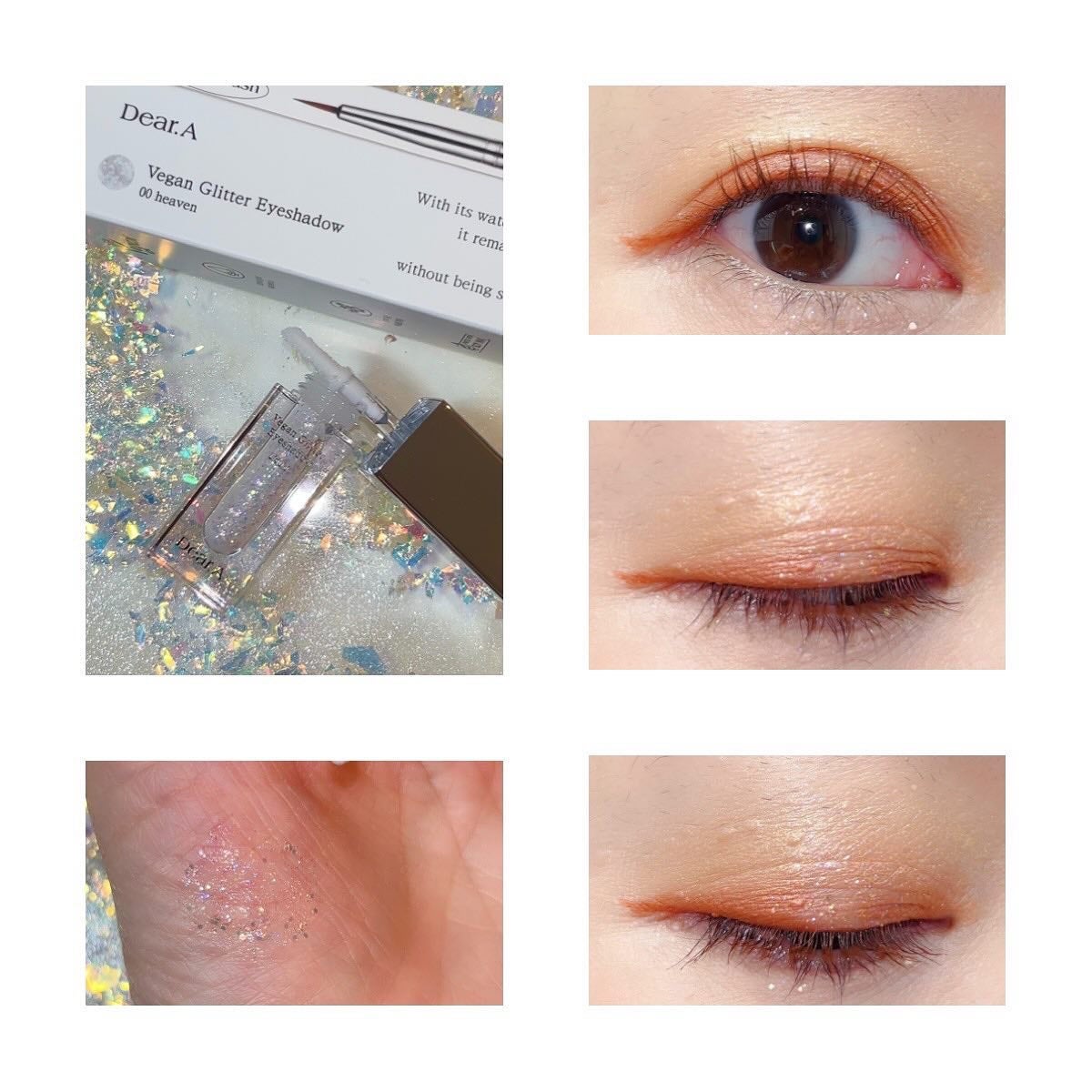 グリッターアイシャドウ/Dear.A/グリッターを使ったクチコミ(2枚目)