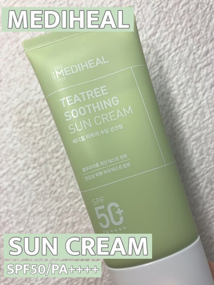 ティーツリー スージング サンクリーム/MEDIHEAL/日焼け止めクリームを使ったクチコミ(1枚目)