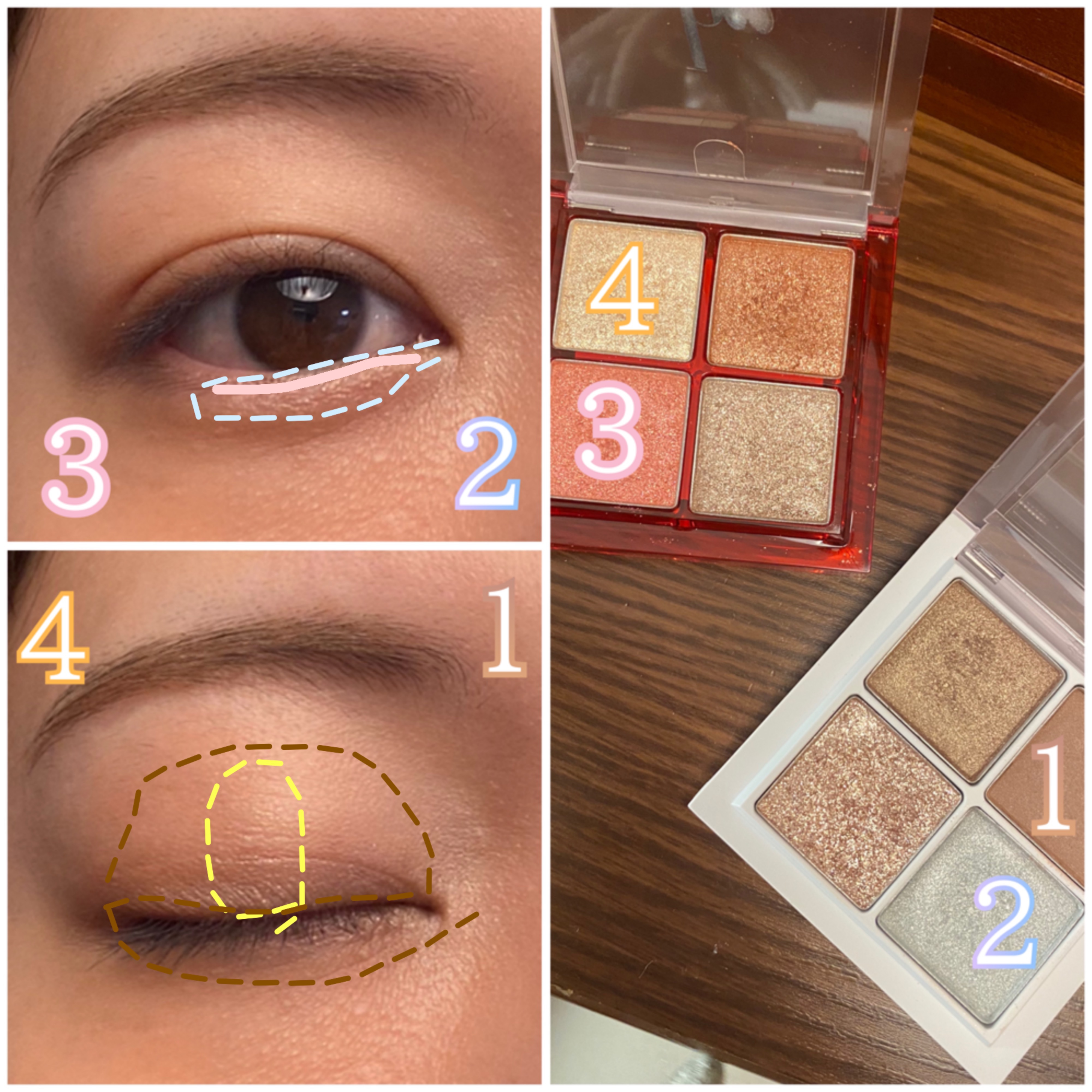 THE アイパレR/b idol/アイシャドウパレットを使ったクチコミ（3枚目）