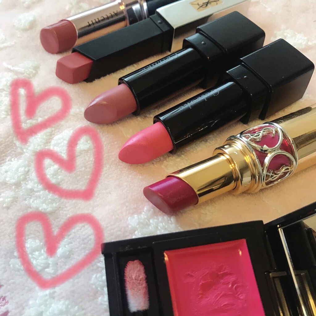 ルージュ ヴォリュプテ シャイン/YVES SAINT LAURENT BEAUTE/口紅を使ったクチコミ（1枚目）