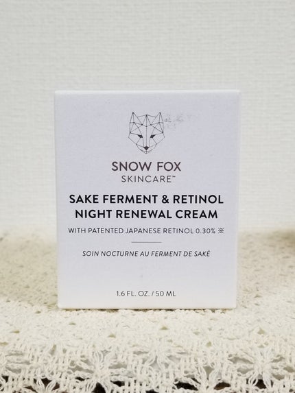 SAKE ナイトクリーム/SNOW FOX SKINCARE/フェイスクリームを使ったクチコミ(1枚目)