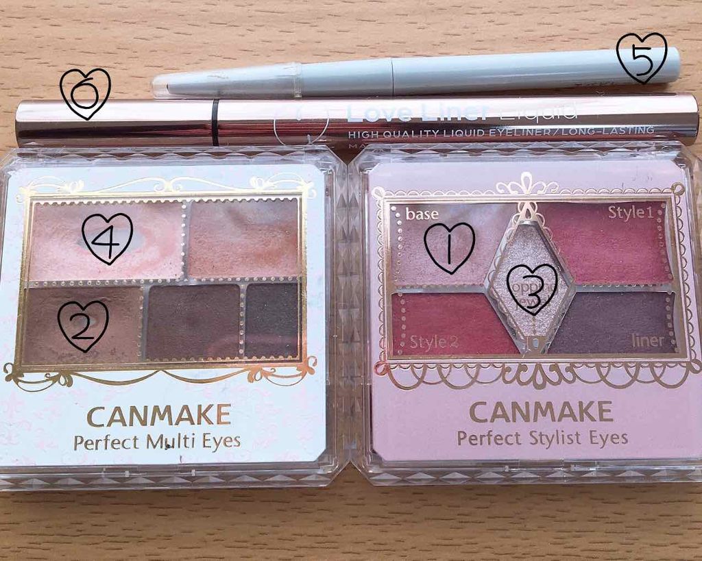 【旧品】パーフェクトスタイリストアイズ/キャンメイク/アイシャドウパレットを使ったクチコミ(2枚目)