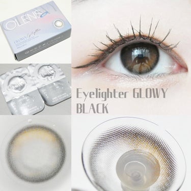 Eyelighter Glowy 1Month ブラック/OLENS/カラーコンタクトレンズを使ったクチコミ（2枚目）