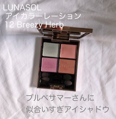 アイカラーレーション 12 Breezy Herb/LUNASOL/アイシャドウパレットを使ったクチコミ（1枚目）